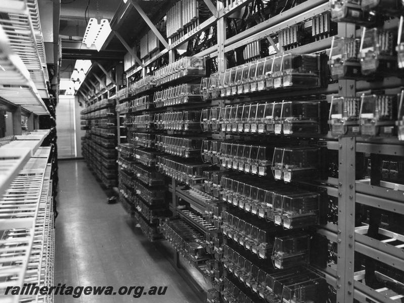 P00182
Rows of relays, Forrestfield signalling room
