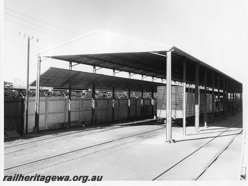 P00355
BE class cattle wagon, Paint Shed, Midland Workshops, overall view of the shed
