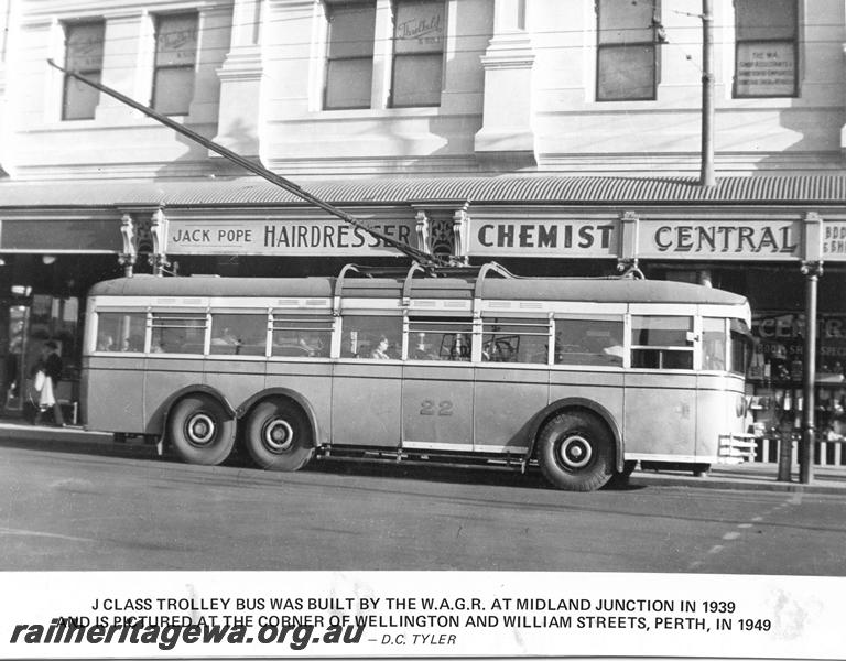 P00838
J class trolley bus No.22, side view
