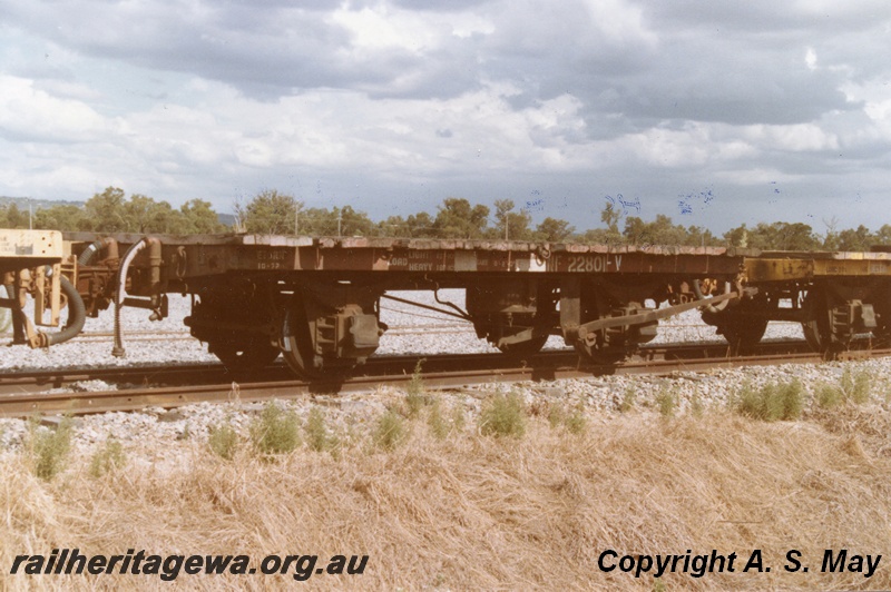 P01371
NF class 22801, Forrestfield Yard, brown livery, end and side view
