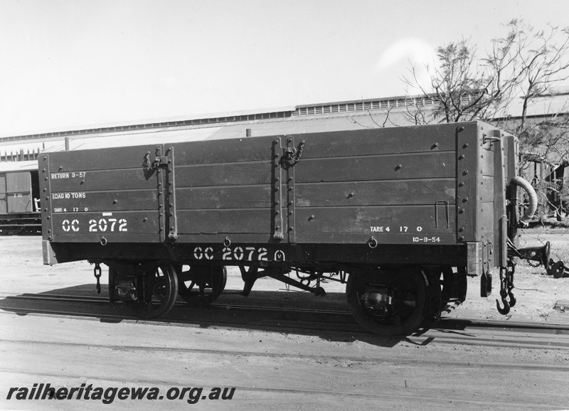 P01784
GC class 2072 four wheel open wagon, side and end view. Same as P8003
