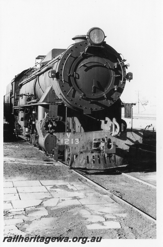 P02179
V class 1213, East Perth Loco Depot, side but mainly front view

