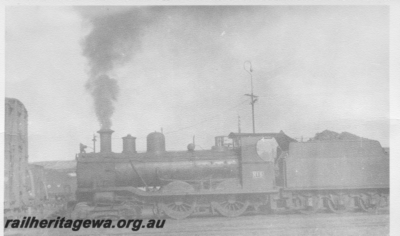 P02918
MRWA B class 5 steam locomotive side view.
