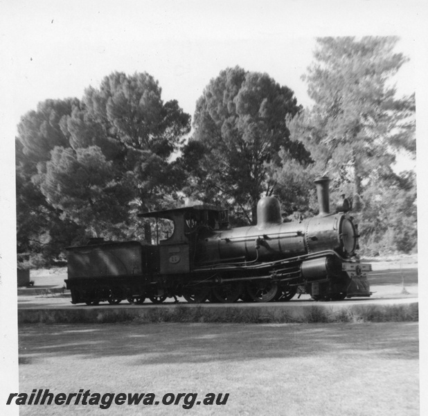 P03432
A class 11 steam locomotive, side view, preserved at South Perth Zoo.
