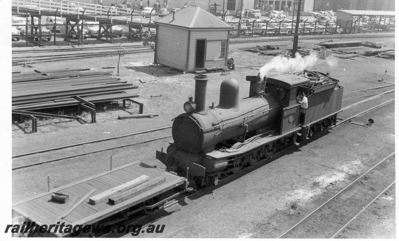 P03693
G class 233, shunting, NS class wagon, Fremantle, ER line, wood burner
