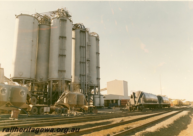 P03917
Nickel smelter, Hampton showing WMC (WNA) wagons 
