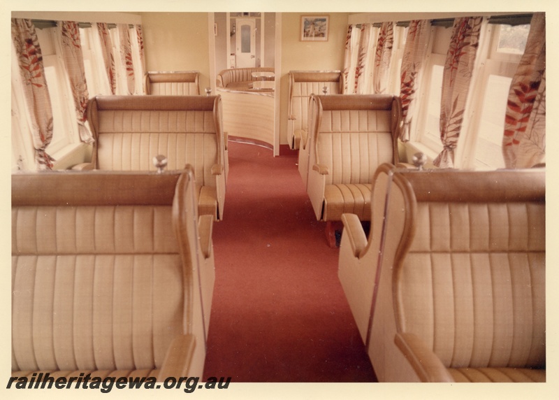 P04012
AYL class 29, lounge car, interior view, single and double seater lounge chairs
