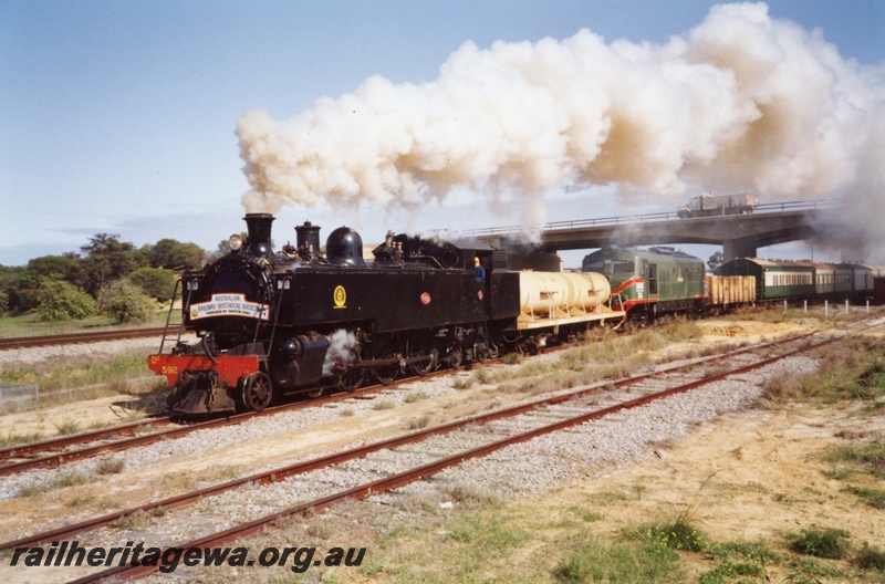 P04216
DD class 592 steam locomotive and XA class 1405 