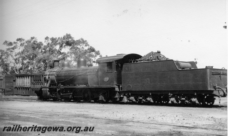 P04342
3 of 4, MRWA A class 29 steam locomotive, side and end view.
