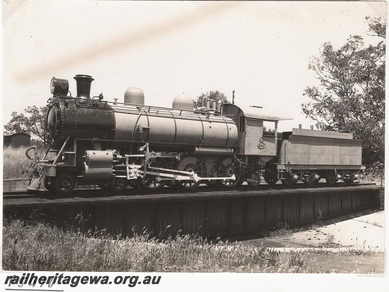 P05476
L class 241, on turntable in photographic grey livery, front and side view
