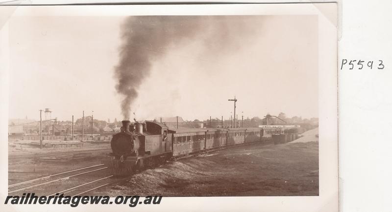 P05593
Visit by the Vic Div of the ARHS, DS class, East Perth, suburban passenger train
