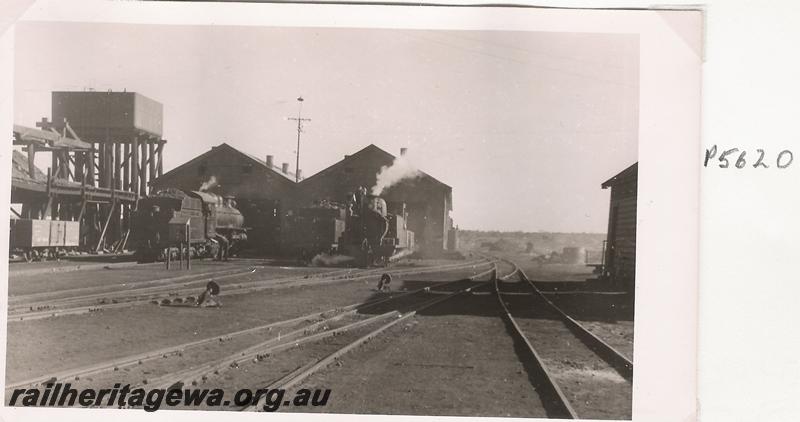 P05620
Visit by the Vic Div of the ARHS, PR class, PM class, K class 37, water tower, loco depot, Kalgoorlie

