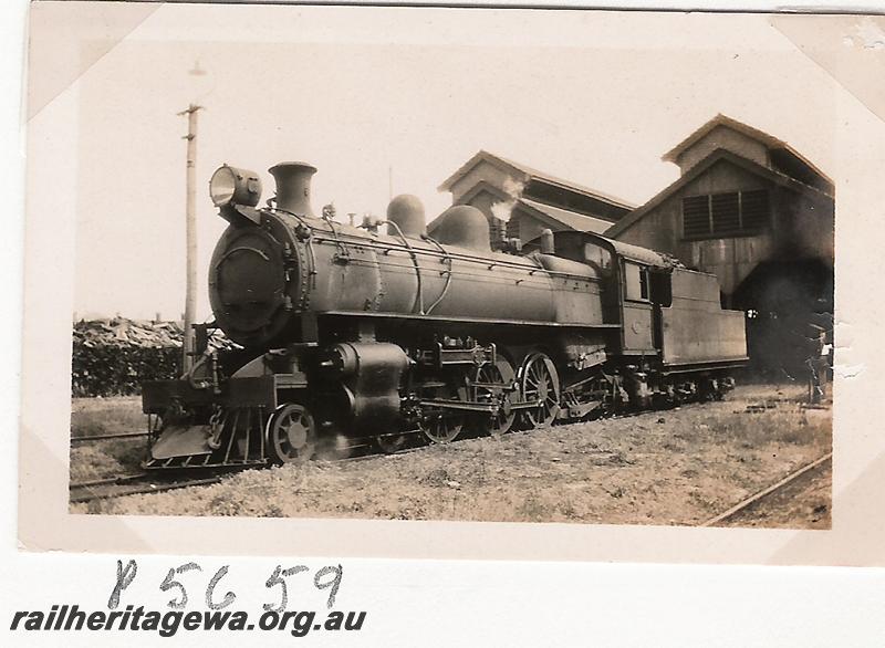 P05659
P class, East Perth loco depot, east end of loco shed
