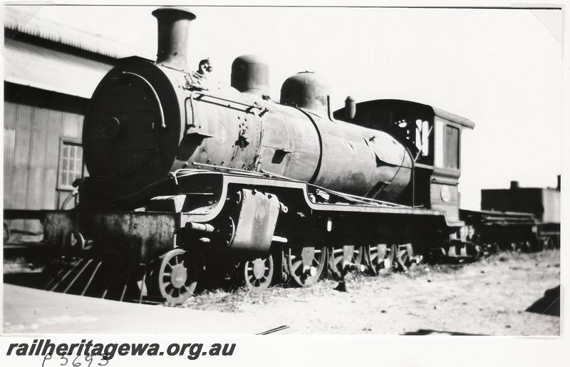 P05693
MRWA loco D class 20, Midland Junction, front and side view, without tender
