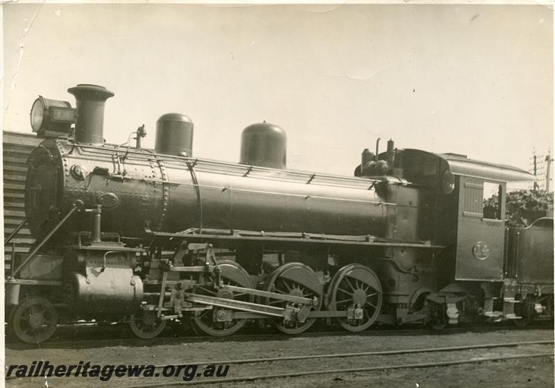 P05733
MRWA loco C class 14, front and side view, tender not in photo
