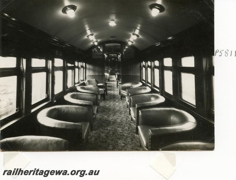 P05811
AYL class carriage, interior view showing the lounge chairs
