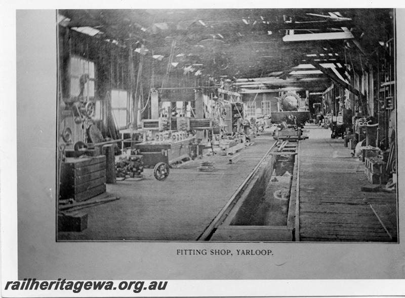 P05953
Millars Workshop, Yarloop, view of Fitting Shop, copy photo
