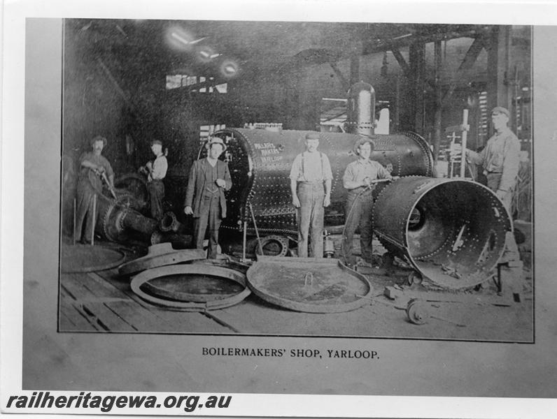 P05954
Millars Workshop, Yarloop, view of Boilermakers Shop, copy photo

