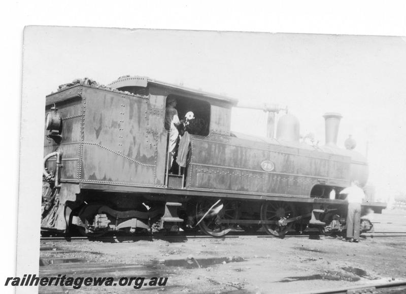 P06930
N class 78, Midland Junction loco depot, rear and side view
