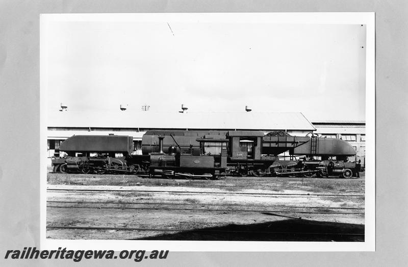 P07586
H class 22, ASG class 29 Garratt, side view, photo to illustrate the difference in size of the locos
