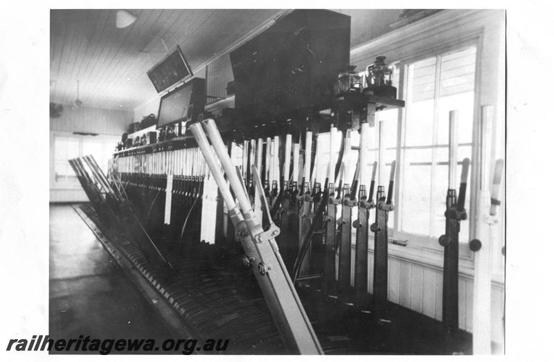 P07688
Point levers, Signal Box, internal view
