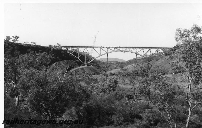 P07852
Steel arch bridge, Spring Creek Bridge, Hamersley Iron Railway, Tom Price

