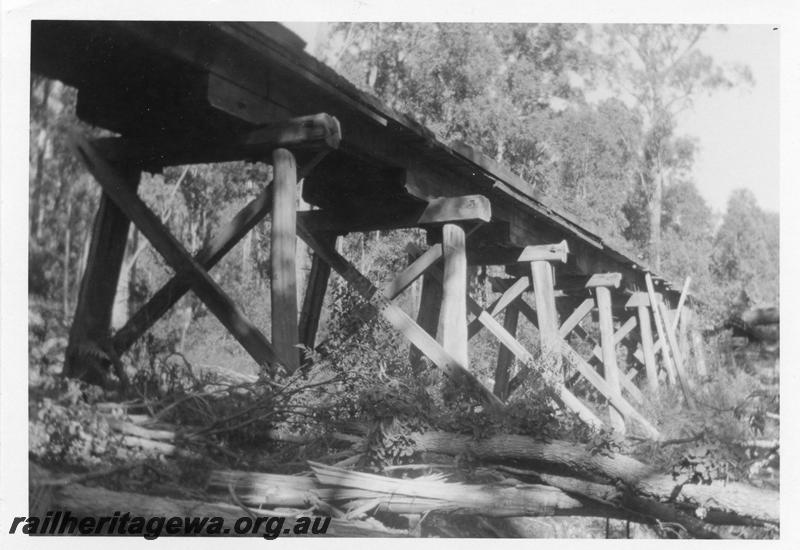 P08252
Trestle bridge on Millars line from Yarloop to Nanga Brook
