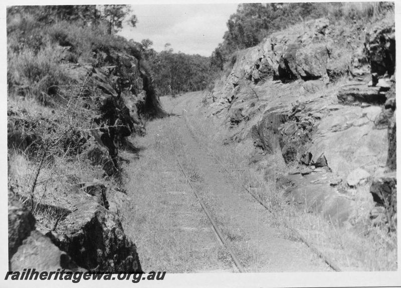P08254
Cutting with overgrown track, on zig zag on Millars line.
