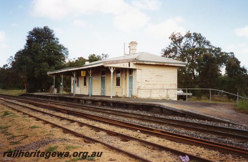P08379
Station building, Greenbushes, PP line, trackside and end view
