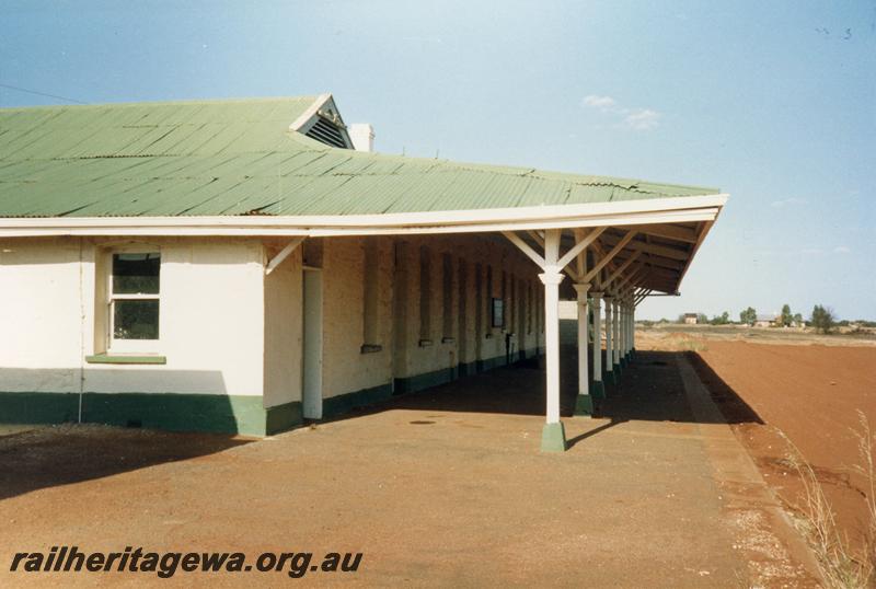 P08590
Yalgoo, station building, platform, view from rail side, NR line.
