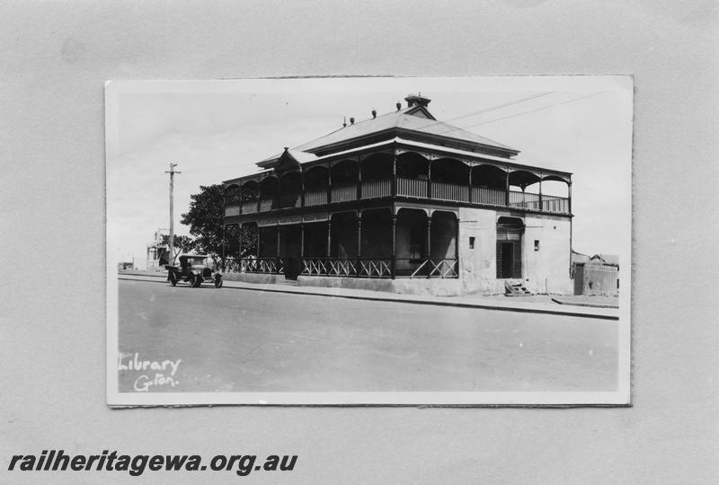 P08703
Mechanics Institute Library, Geraldton, originally the first Geraldton Railway Station
