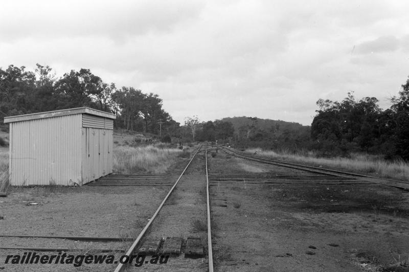 P08792
Gangers shed, Bowelling, BN line, east of station building, side and front view.
