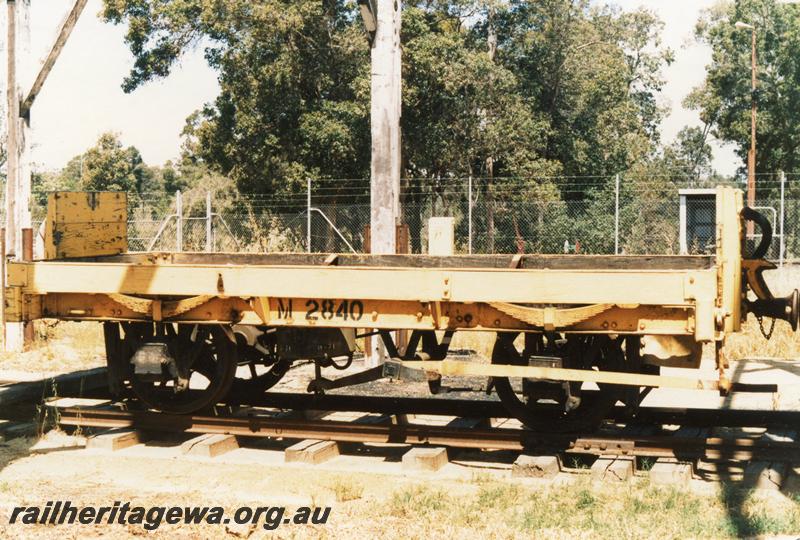 P08861
M class 2840 coal box wagon, Boyanup Museum, underframe only without the coal boxes, clearly showing the wagon springs within the solebars
