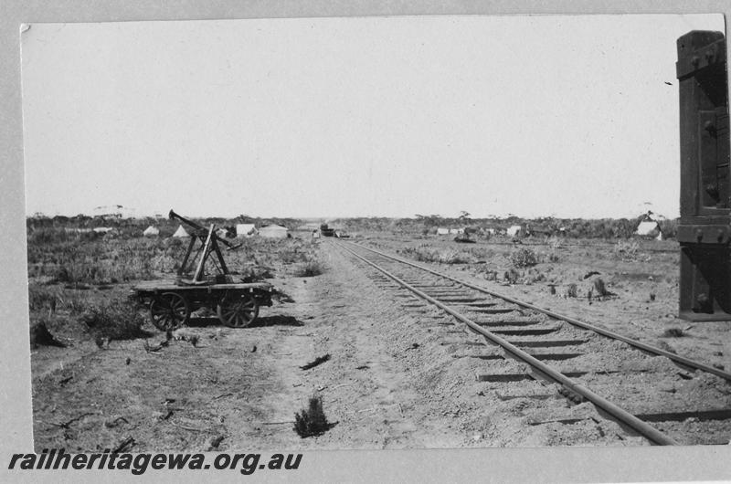 P08908
24 of 29 views of the construction of the Wyalkatchem-Lake Brown-Southern Cross railway, WLB line, 