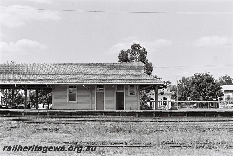 P09116
Station building, Brookton, GSR line, side view of southern half of the building

