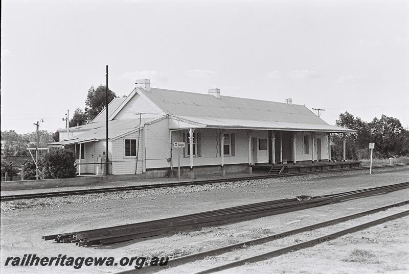 P09162
2 of 10 views of the station building at Gingin, MR line, west end and trackside view
