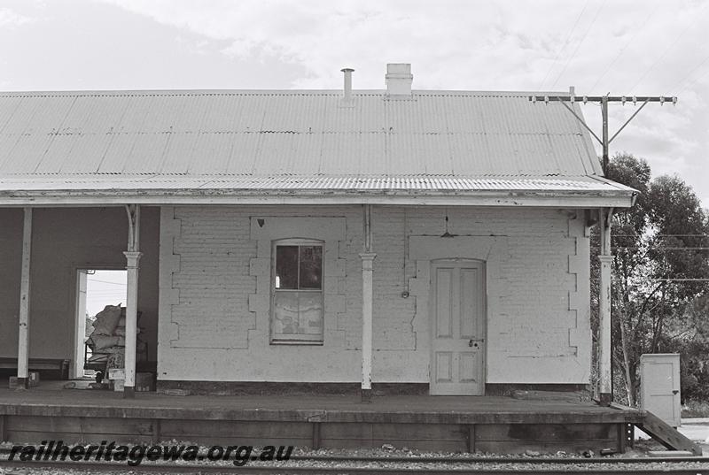 P09166
6 of 10 views of the station building at Gingin, MR line, trackside view of the right hand of the building
