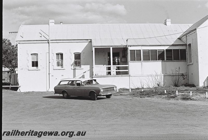 P09169
9 of 10 views of the station building at Gingin, MR line, streetside view of the left hand half of the building

