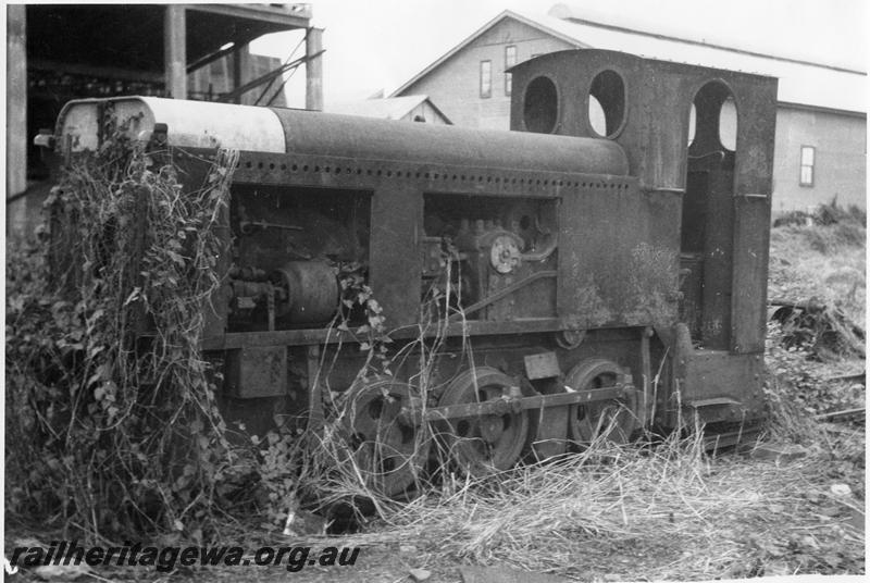 P09474
Wyndham, remains of Dyckerhoff 0-6-0 petrol loco 