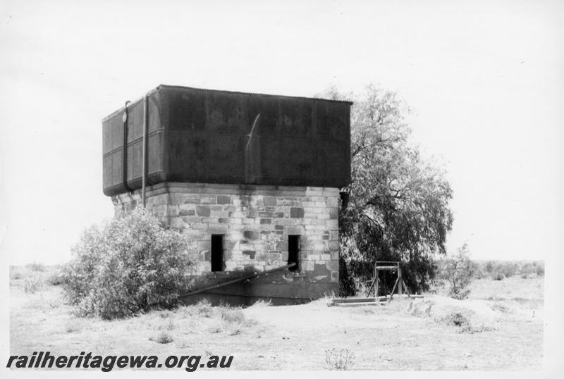 P09532
Water tower, Yalgoo, NR line, stone(masonry) tank stand
