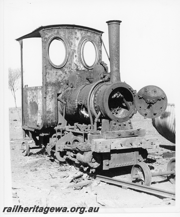 P10525
Krauss built steam locomotive 'Mary' pictured at Beria, near Laverton in 1935.

