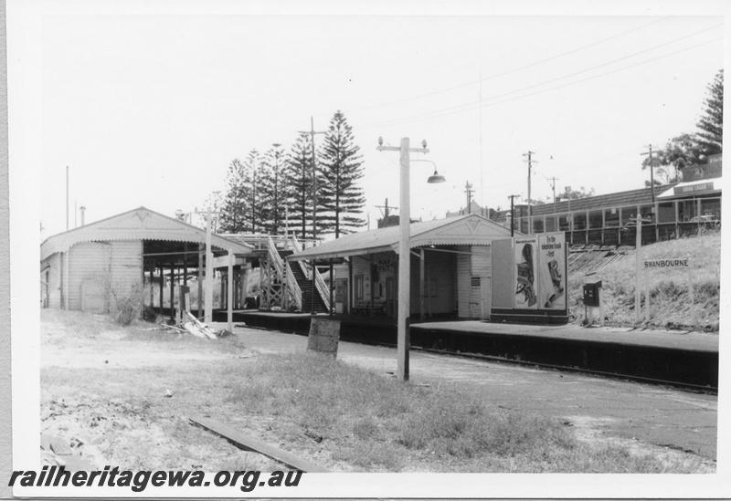 P11041
Station buildings, Swanbourne, view from down side looking across the tracks
