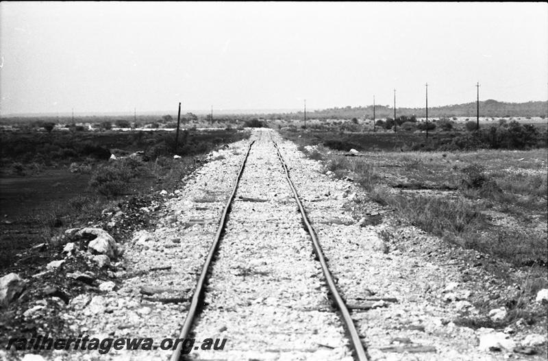 P11140
Track, Austin, NR line, view along track looking north 
