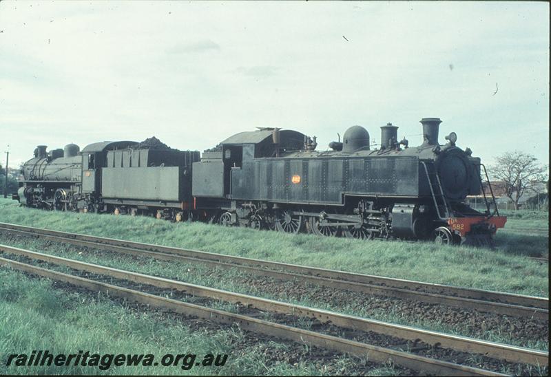 P11549
DM class 582, PMR class, East Perth loco depot. ER line.
