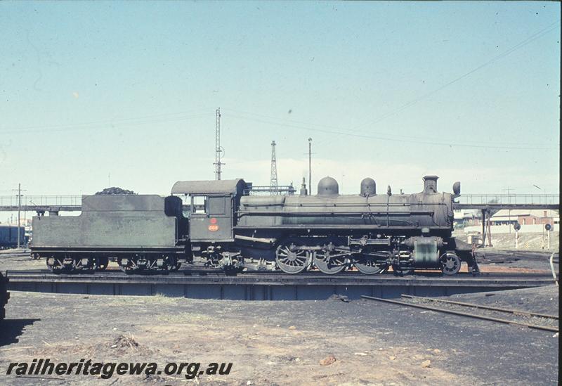 P11966
P class 508, on turntable, East Perth loco shed. ER line.
