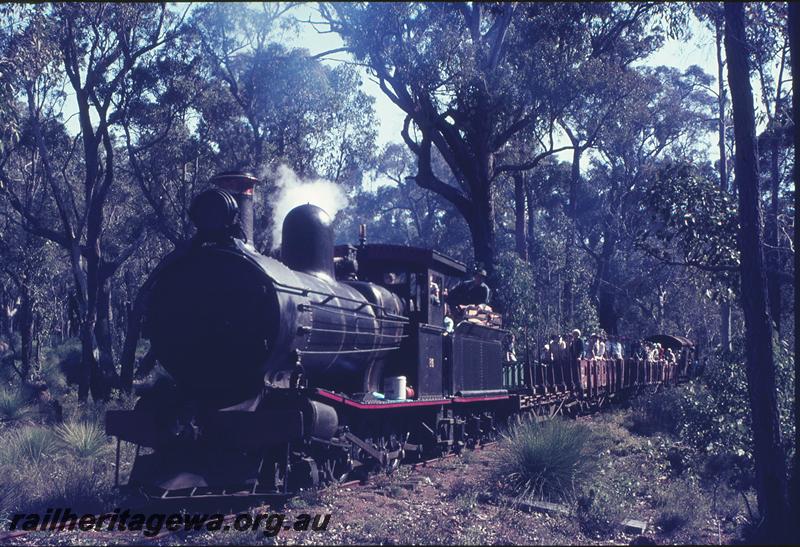 P12325
YX class 86 on tour train from mill, between Yornup and Donnelly River.
