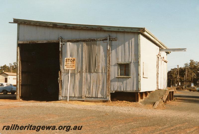 P12594
Goods shed, Armadale, SWR line, end and rear side view
