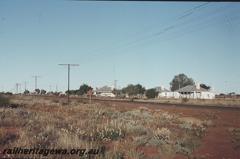 P13466
Station master's house, Yalgoo, NR line, overall view of area from over the tracks.
