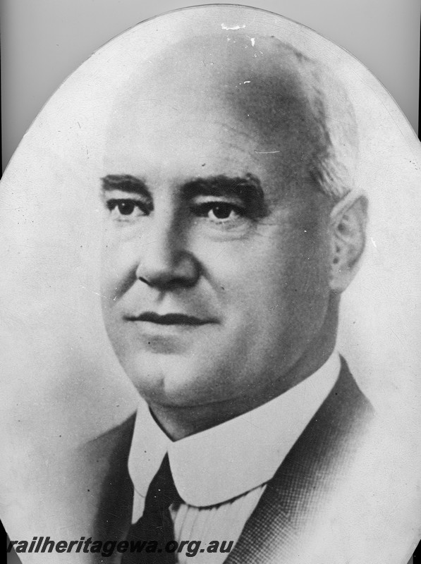 P13571
Colonel H. Pope, Commissioner of Railways, 1919-28, official portrait
