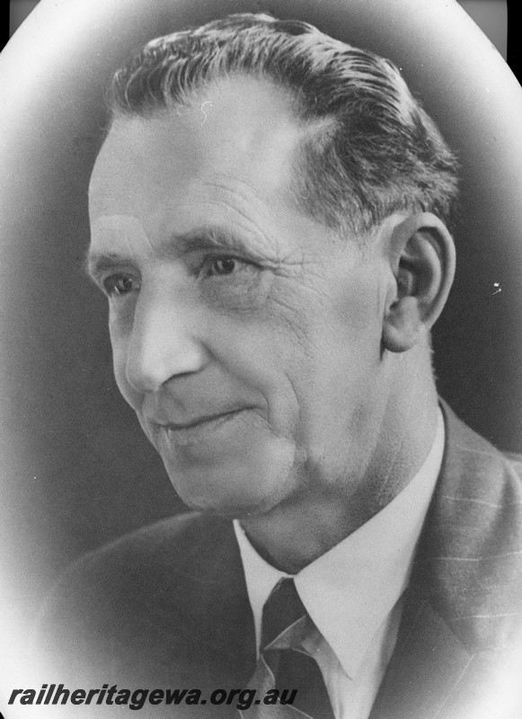 P13574
T. Marsland, Commissioner of Railways, 1958-59, official portrait
